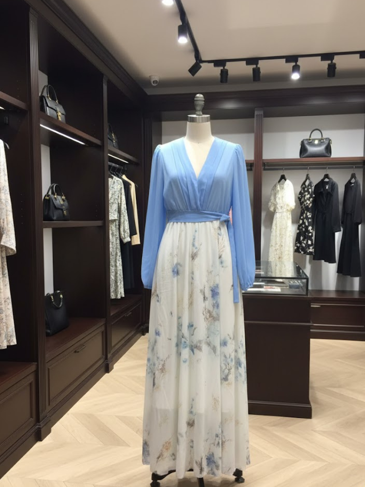 Floral Azure Maxi • GARDEN BREEZE New Collection BYMANYC ® New York